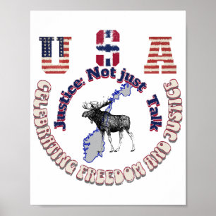 Gerechtigkeit nicht nur reden poster