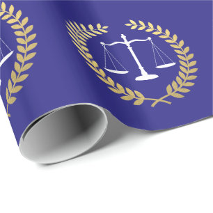 Gerechtigkeit stuft Imitat-GoldfolieWreath ein Geschenkpapier