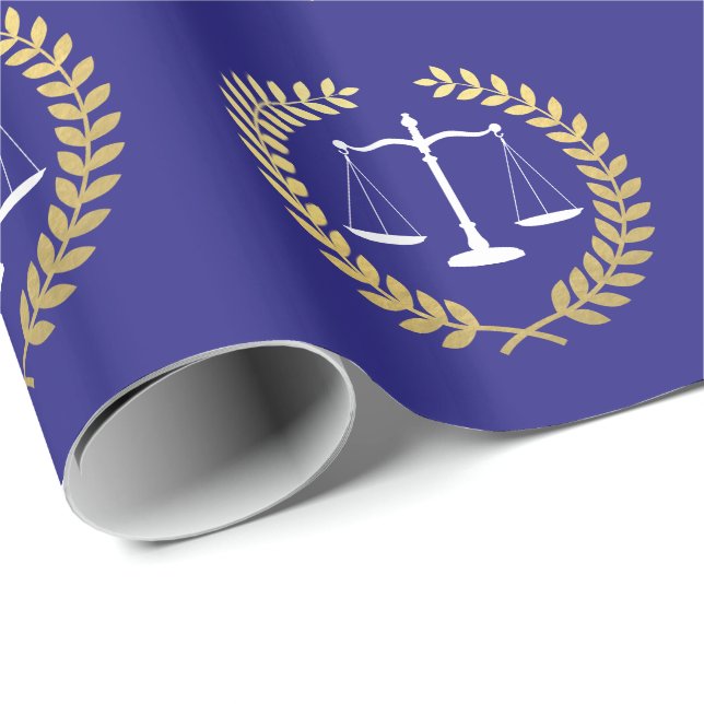 Gerechtigkeit stuft Imitat-GoldfolieWreath ein Geschenkpapier (Rolleneckpunkt)