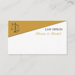 Gerechtigkeits-Skala   geteilter Visitenkarte