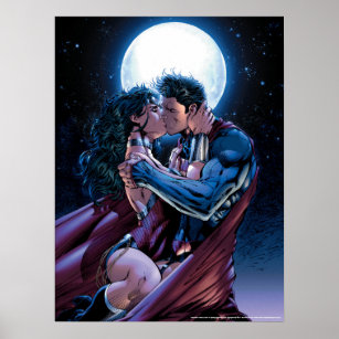 Gerechtigkeitsliga #12 Wonder Woman & Superman Kis Poster