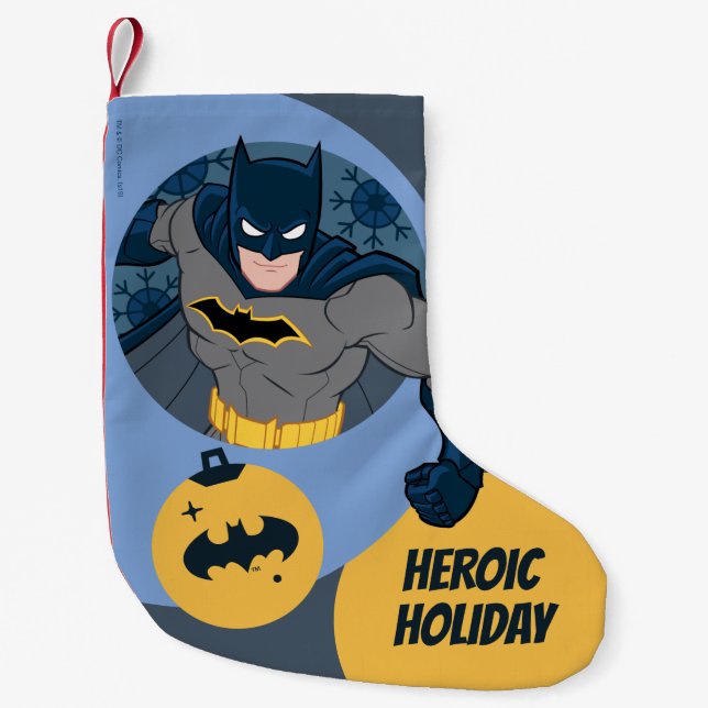 Gerechtigkeitsliga Batman Holiday Bauble Kleiner Weihnachtsstrumpf (Vorderseite)