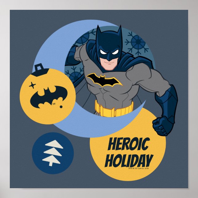 Gerechtigkeitsliga Batman Holiday Bauble Poster (Vorne)