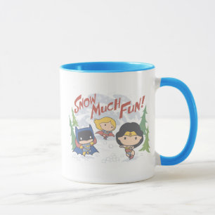 Gerechtigkeitsliga Chibi Snowball Kampf Tasse