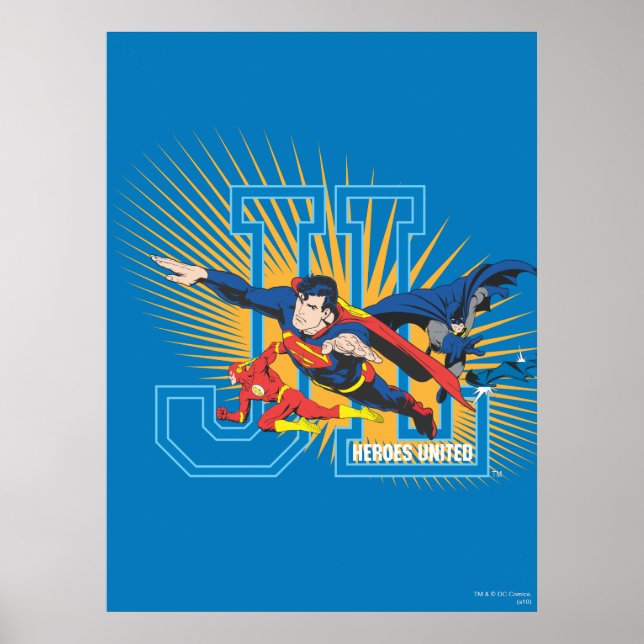 Gerechtigkeitsliga Heroes United Poster (Vorne)