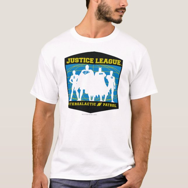Gerechtigkeitsliga Intergalactic Patrol T-Shirt (Vorderseite)
