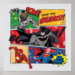 Gerechtigkeitsliga "Rett die Feiertage!" Poster