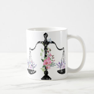 Gerechtigkeitsskalen Kunst Kaffeetasse