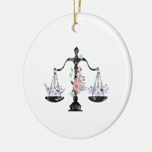 Gerechtigkeitsskalen Kunst Keramik Ornament
