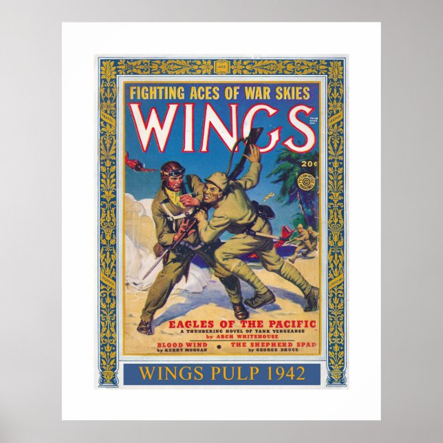 GERECYCELT ART: MAGAZINE-DECKUNG 1942 POSTER (Vorne)