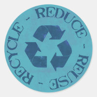 Gerecycelt Aufkleber für die Wiederverwendung redu
