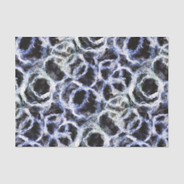 gerecycelt Indigo shibori: Seidenpapier (Vorderseite)