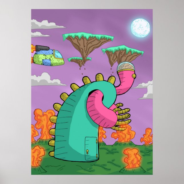 gerecycelt Kunstdruck Poster (Vorne)