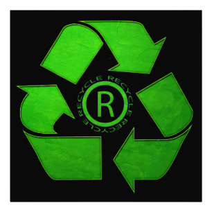 Gerecycelt Logo von Shirley Taylor Fotodruck