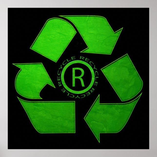 Gerecycelt Logo von Shirley Taylor Poster (Vorne)