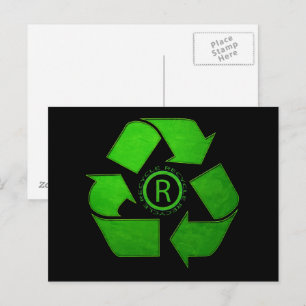 Gerecycelt Logo von Shirley Taylor Postkarte