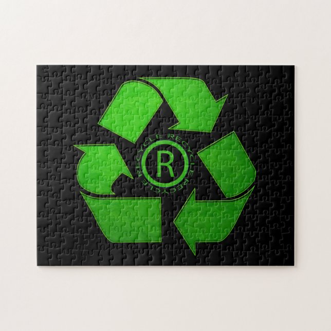Gerecycelt Logo von Shirley Taylor Puzzle (Horizontal)