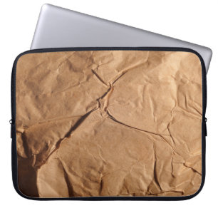 Gerecycelt Packpapier. Textur. Laptopschutzhülle