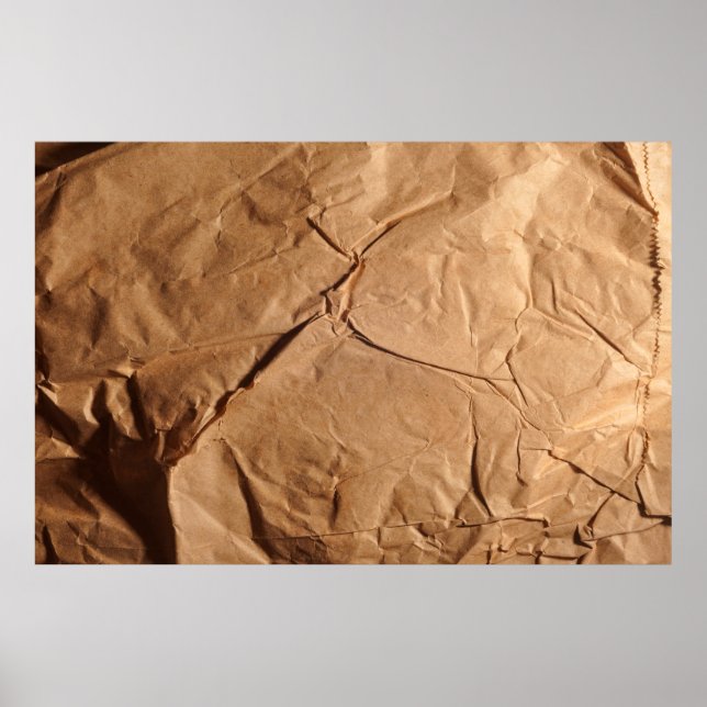Gerecycelt Packpapier. Textur. Poster (Vorne)