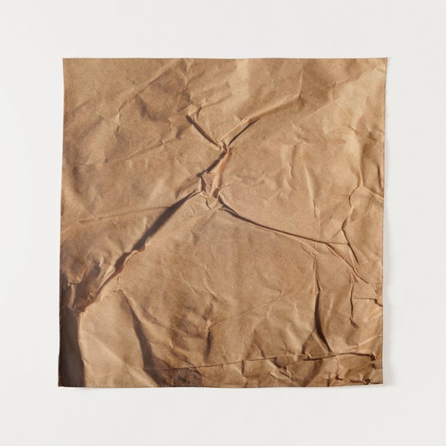 Gerecycelt Packpapier. Textur. Wandteppich (Vorderseite)