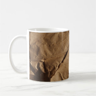 Gerecycelt Papier: Öko-freundliche Textur. Kaffeetasse