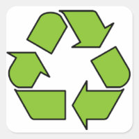 GERECYCELT SIGN - Symbol für den grünen Gürtel ger