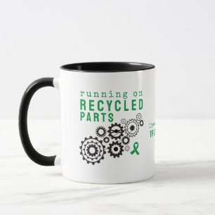 Gerecycelt Transplantatteile, kundenspezifische Da Tasse