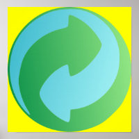 Gerecycelt Wasserplakat