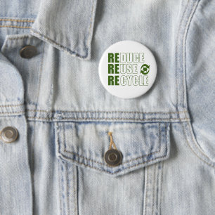 Gerecycelt Wiederverwendung reduzieren Button