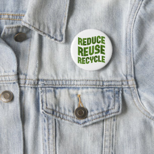 Gerecycelt Wiederverwendung reduzieren Button