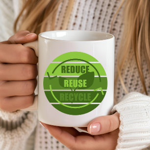 Gerecycelt Wiederverwendung reduzieren Kaffeetasse
