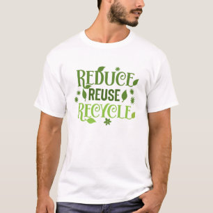 Gerecycelt Wiederverwendung reduzieren T-Shirt