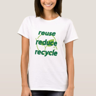 Gerecycelt Wiederverwendung reduzieren T-Shirt