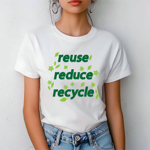 Gerecycelt Wiederverwendung reduzieren T-Shirt