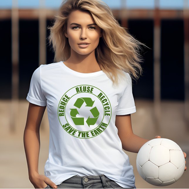 Gerecycelt Wiederverwendung reduzieren T-Shirt (Von Creator hochgeladen)