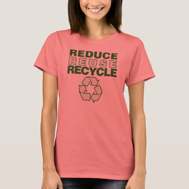 Gerecycelt Wiederverwendung reduzieren T-Shirt (Vorderseite)