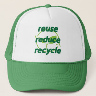 Gerecycelt Wiederverwendung reduzieren Truckerkappe