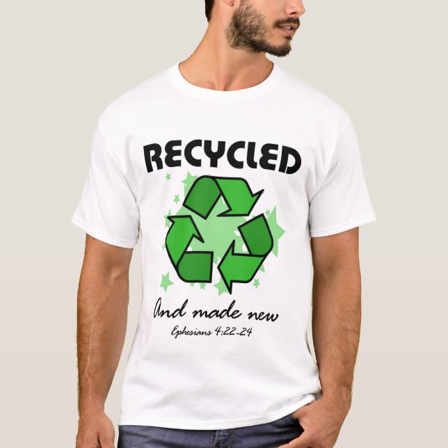 "Gerecyceltes" Shirt (Vorderseite)