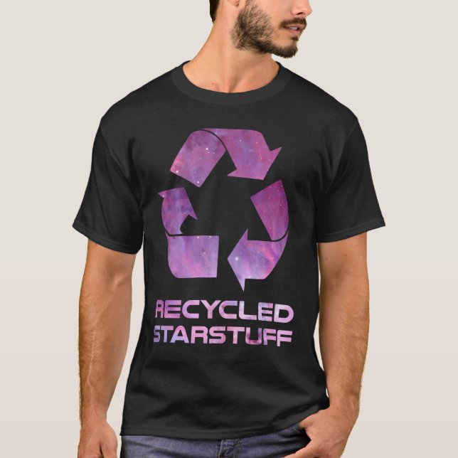 Gerecyceltes Stern-Material T-Shirt (Vorderseite)