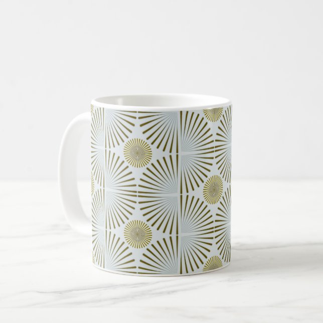 Geregelte Tribal Geometric Kaffeetasse (Vorderseite Links)