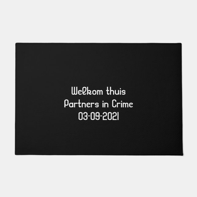 Geregistreerd partnerschap cadeau idee huis fußmatte (Vorderseite)
