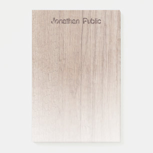 Gereizter Text Elegant Holz Look Moderne Vorlage Post-it Klebezettel