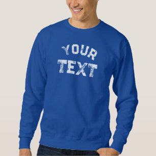 Gereizter Text Mens Eleganter moderner großer Schr Sweatshirt