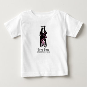 Gerettet BATS - gefährdete Tiere - wild lebende Ti Baby T-shirt
