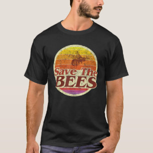 Gerettet Bienen Männer Männer Vintag misstrauische T-Shirt