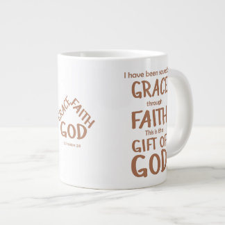 Gerettet durch Gnace durch den Glaube an die Ephes Jumbo-Tasse
