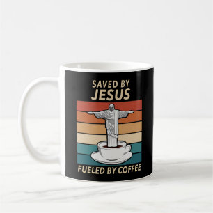 Gerettet durch Jesus mit Kaffee gespeist Kaffeetasse
