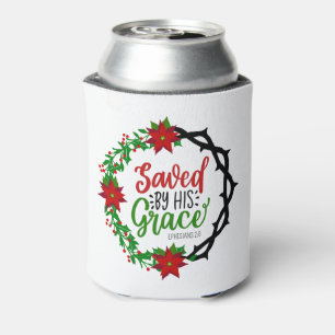 Gerettet durch Seinen grauen Weihnachtskranz Dosenkühler