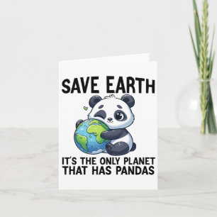 Gerettet Erde Es ist der einzige Planet, der Panda Karte