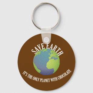 gerettet Erde ist es der einzige Planet mit Schoko Schlüsselanhänger